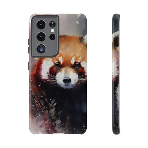 Red Panda in Watercolor - Impact Resistant Phone Case Samsung Galaxy S21 Ultra Glossy